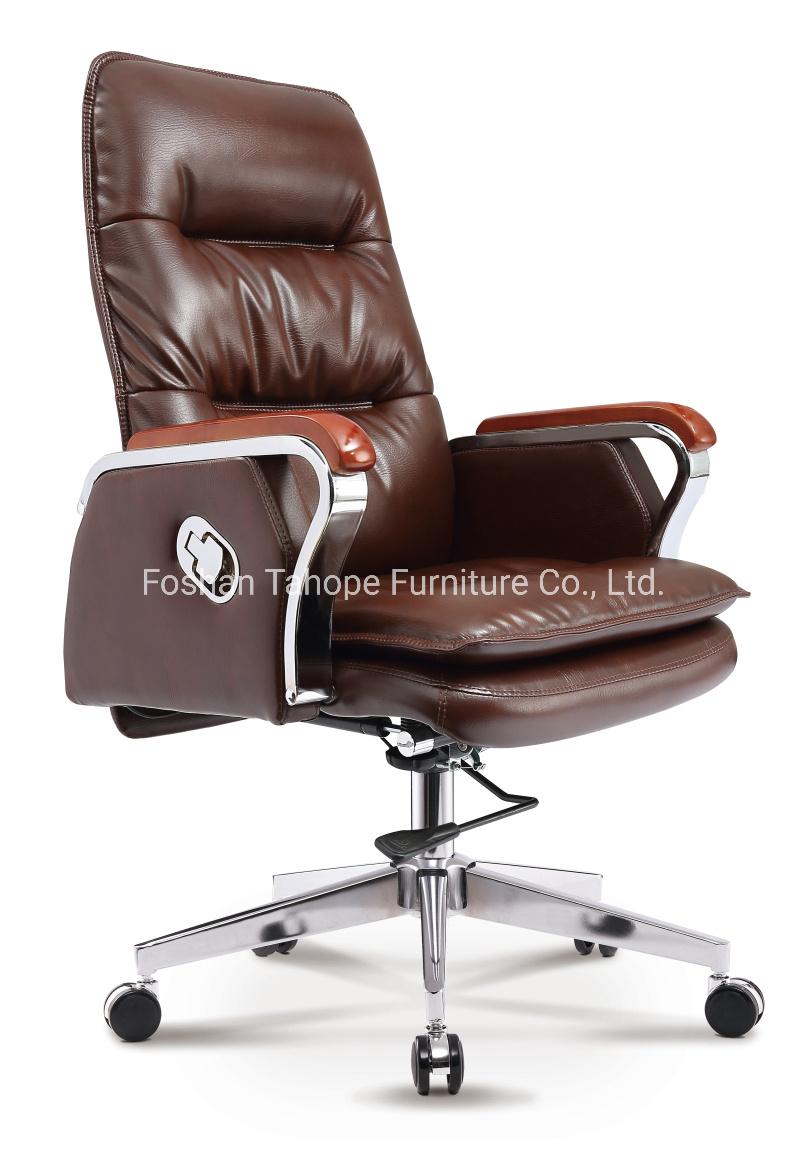Modern Luxury Functional Office Furniture Executive Manager Leather Chair Adjustable Style