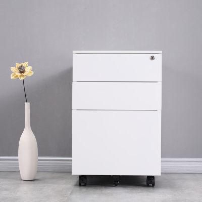 3-Drawer Mobile Storage Filing Cabinet for Office