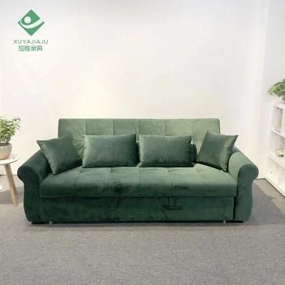 2-3 Sitting Footrest Extendable Convertible Sofas Couch Love Seat Sofa Cum Bed for Closet 7250