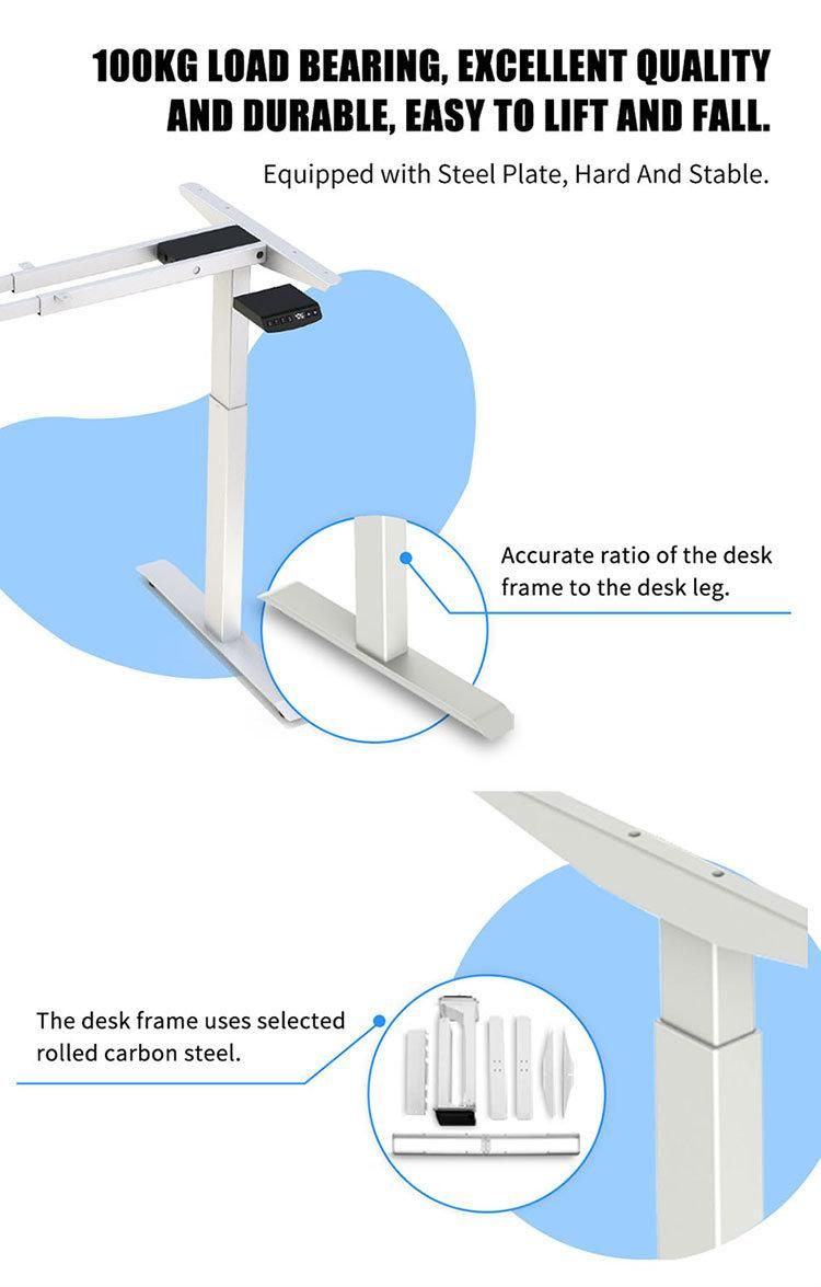 Anti-Collision Single Motor Electric Standing Adjustable Standup Desk Electric Height Adjustable Table Leg