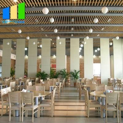 Wooden Movable Partition Restaurant Full Height Partition System