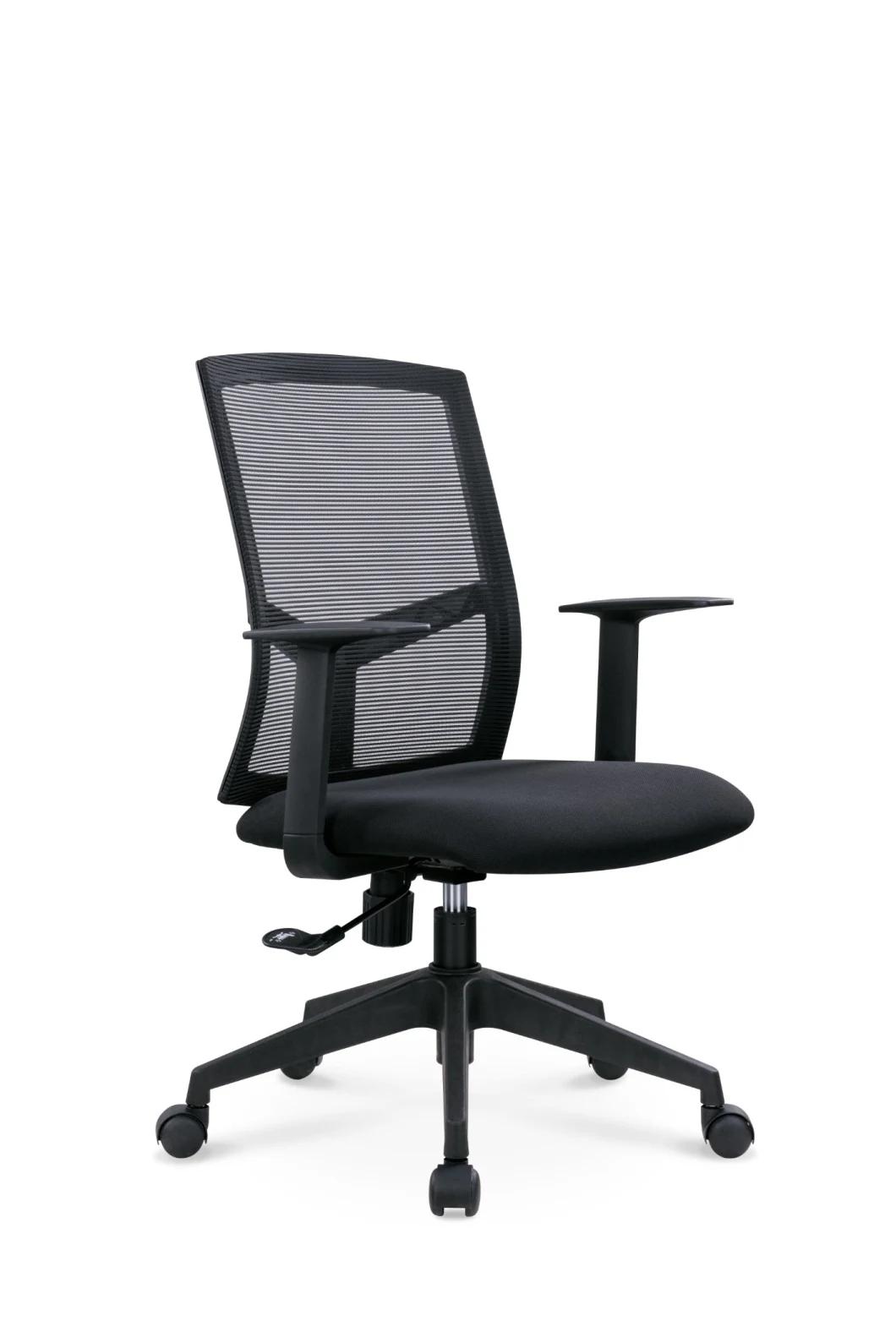 American BIFMA European En1335 Medium Strong Plastic Base Swivel Staff Boss Executive Modern Fabric Office Chair