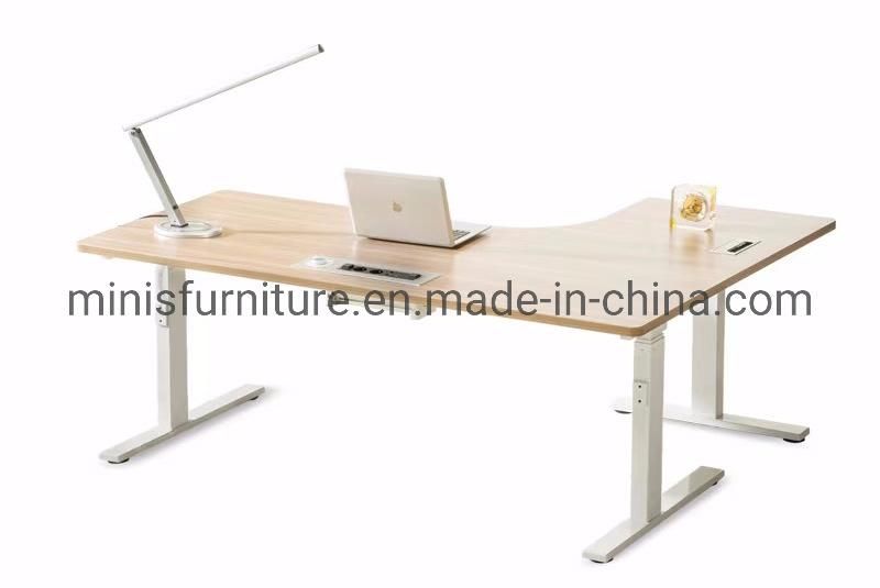 (M-OD1146) New Home Office Desk Furniture Heigh Adjustable Sit Standing Table with L Part
