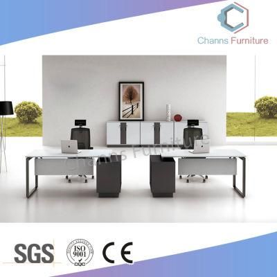 Modern Furniture Straight Shape Office Table with Metal Legs (CAS-MD18A12)