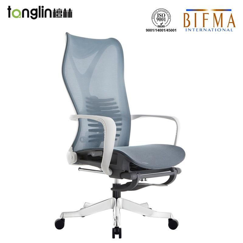 Herman Miller Wholesale High Quality Luxury Ergonomic Aniline PU Leather Modern Computer Office Executive Chairs with BIFMA Certificate