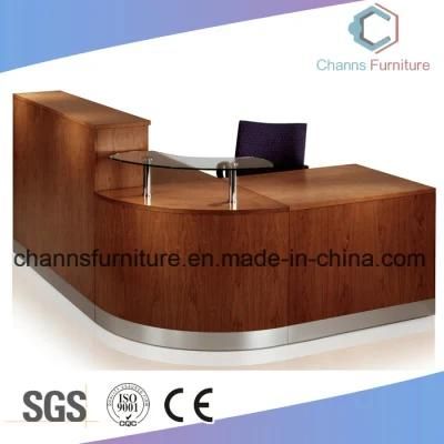 Discount Design Low Price L Shape Okay Color Office Reception Table