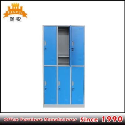 Fas-028 Knock Down Furniture 6 Door School Used Metal Locker