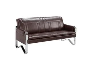 Customizable Colors Metal Three Seater PU Sofa