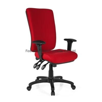 High Back Fabric Chair Color Adjustable with PU Height Adjustable Arms 3 Lever Heavy Duty Mechanism Manager Chair