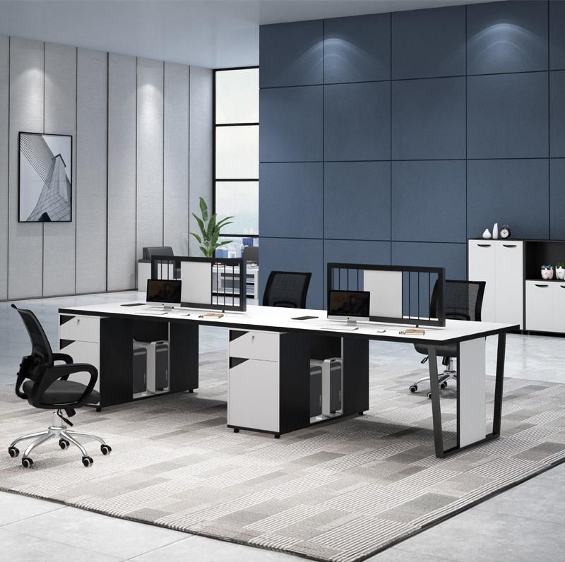 China Wholesale Wood Staff Office Screen Panel Table Workstation Commercial