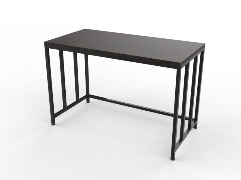 China Manufacturers Computer Furniture Wholesale MDF Laptop Table with Metal Legs