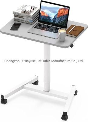 Mobile Laptop Desk China Factory Pneumatic Standing Table Computer Desk