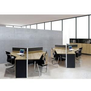 Triangle Modern Wooden Modular Workstation Office Desk with Partition