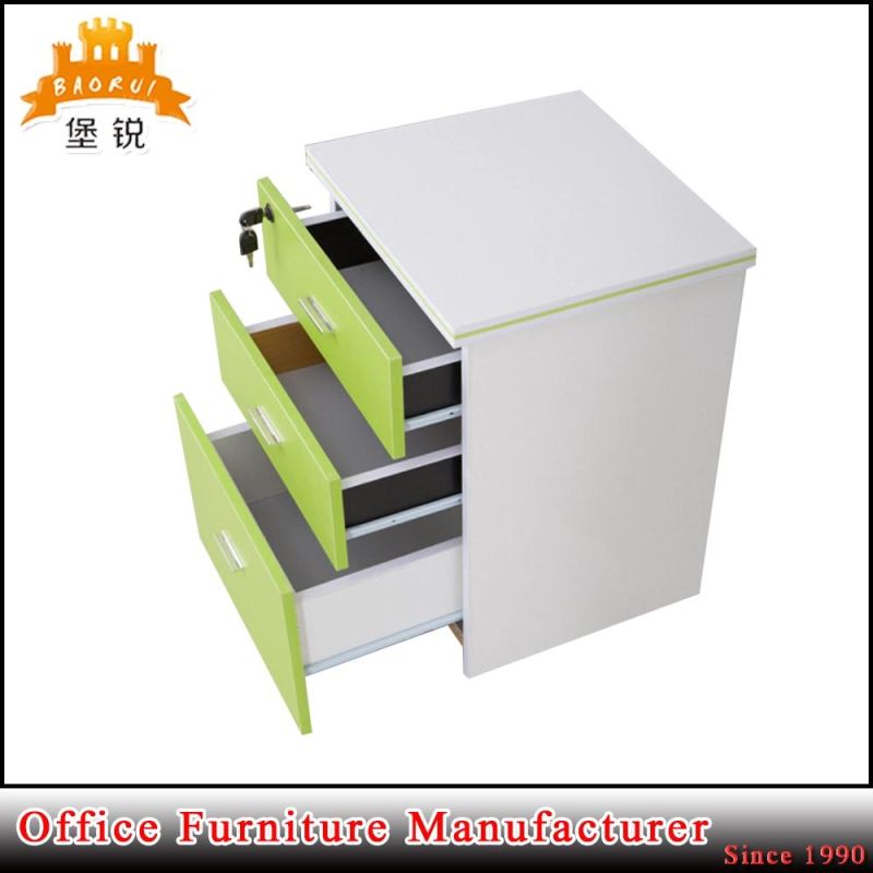 High Quality Knock Down Structure Steel 3 Pedestal Drawer File Cabinet