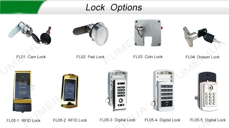 Public Use Locks for Sauna 10 Tiers Compartment Lockers