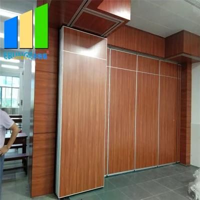 Office Soundproof Operable Partition Wall Wooden Design Sliding Wall Panel