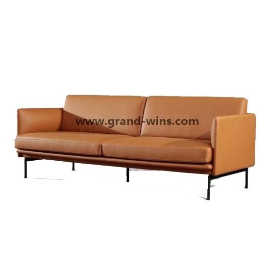Modern Furniture Lounge Leather Couch Sofa for Drawing Room