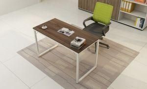 Wooden Home Furniture Computer Desk with Powder Iron Coated Frame