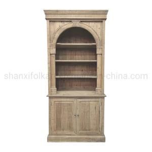 Chinese Antique Reprodcution Furniture Pine Wood Bookcase