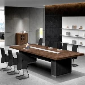 Multimedia Office Furniture Boardroom Desk Conference Table for 10 People