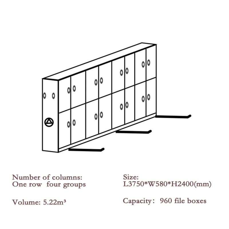 Manufacture Direct Sale Moving Mass Shelf for Document Storage