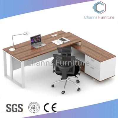 Modern Metal Frame Wooden Table Computer Desk for Manager (CAS-ED31426)