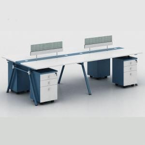 Factory Selling Office Staff Table 2-4 People Desk Workable Office Furniture Desks