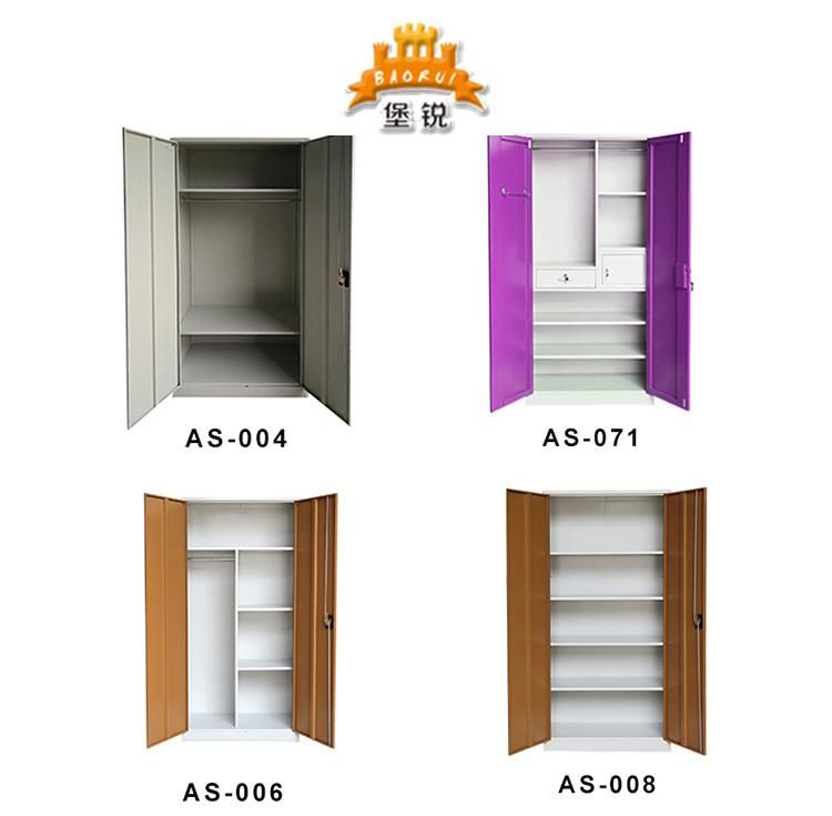 Factory Price OEM Steel Wardrobe Clothes Cabinet