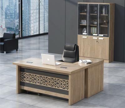 2021 China Design Office Furniture Modern L Boss Office Table Executive Office Desk
