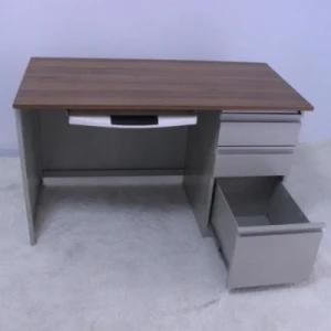 Office Home Furniture Metal Steel Computer Study Office Desk with Wooden Top