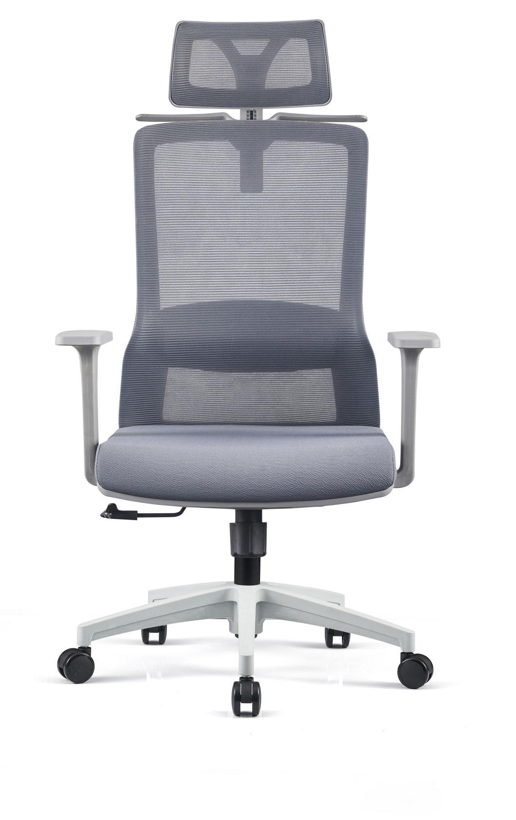 High-Equiped Exquisite Gray New Material and Fiber Frame Mesh Chairs Office Chairs