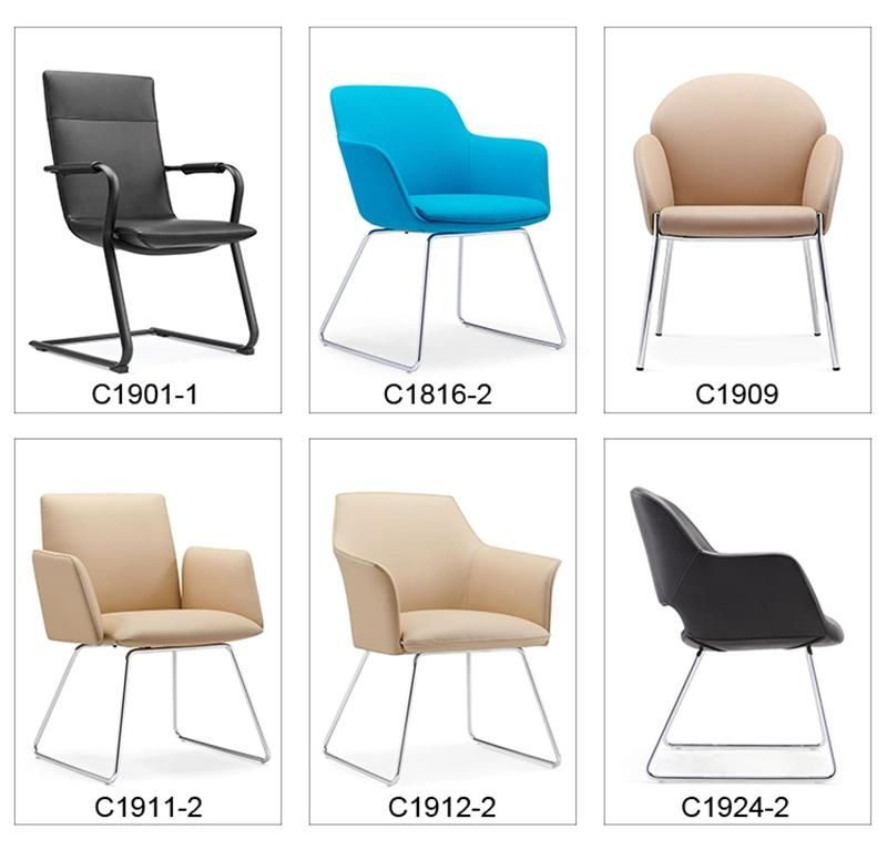 Low Back PU Leather Conference Office Chair