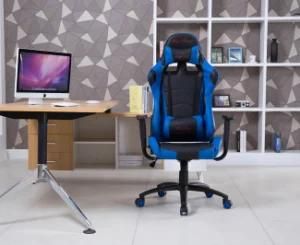 Computer Gaming Racing Office Chair with Lumbar Support Blue