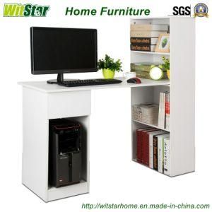 New Design Wooden Computer Table with Bookshelf (WS16-0012, for home furniture)