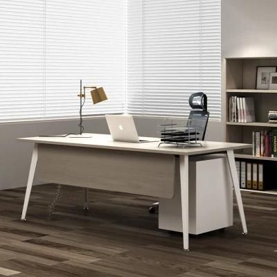 Mirror Polishing Die Casting Aluminum Legs Simple Office Table Designs
