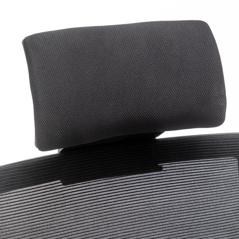 Mesh Office Chair with Lumbar Support, Thick Seat Cushion and Adjustable Headrest - 135° Rocking High Back Desk Chair