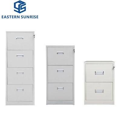 Fully Knock Down Four Drawer Metal Home Locker Filing Cabinet