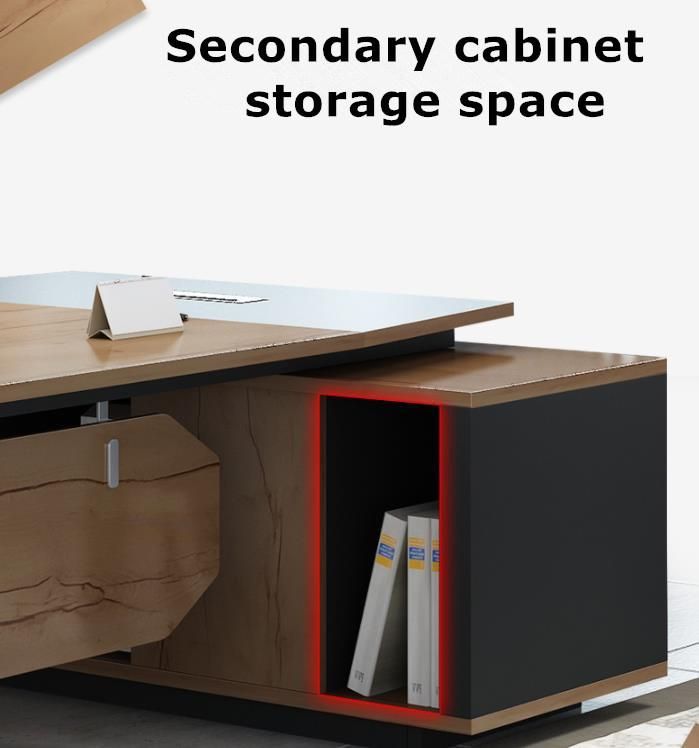 Competitive Office Executive L-Shape Manager Table for Office Room