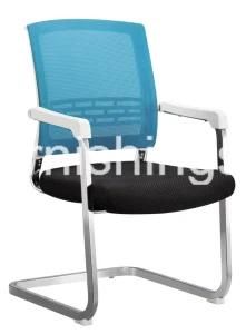 Office Fabric Back Metal Frame Visitor Chair