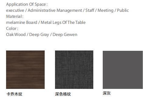 High Quality Melamine Laminated Particle Desks Executive Office Furniture with Storage Cabinet CEO Director Manager Desk