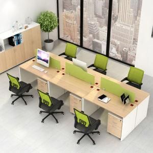 Staff Desk Simple Modern Screen 3-Person Desk Combination Staff Card Workstation