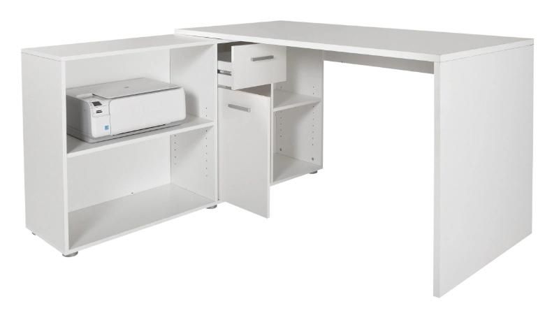 Luxury Computer Table Desk with Bookshelf Home