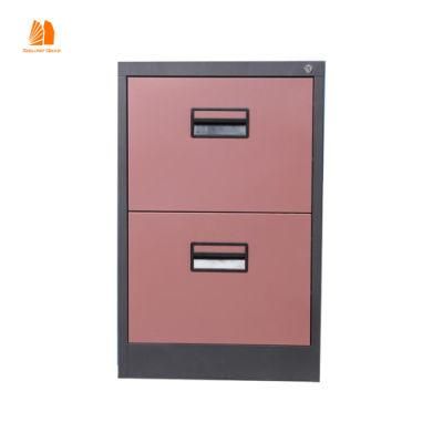 Modern Office Furniture 2 Drawer Steel File Cabinet Colorful Customized