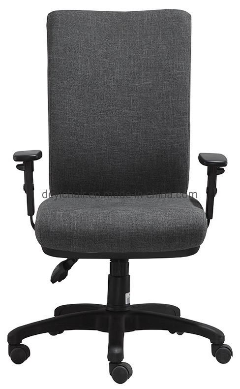 Height Adjustable Armrest Three Lever Heavy Duty Mechanism Nylon Base Fabric Seat&Back High Back Office Chair