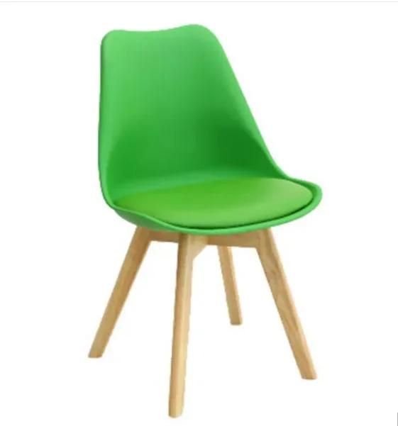 Elegant Design Dining Plastic Wood Legs Living Room Chair