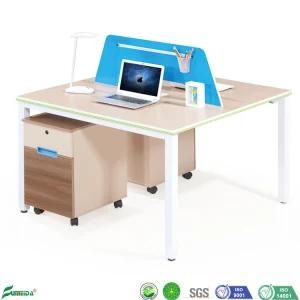 Combination 2-4 Seaters Office Computer Desk Partitions Workstation with Metal Frame and Legs (AP1751-2)