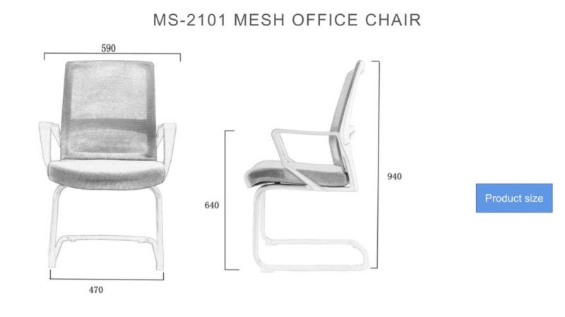 Modern Office Furniture Chair Staff Vistor Computer Chair Mesh Swivel Ergonomic Chair