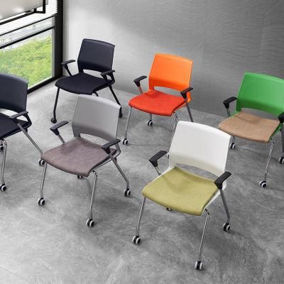 Popular Plastic Furniture School Folding Visitor Conference Office Training Chair