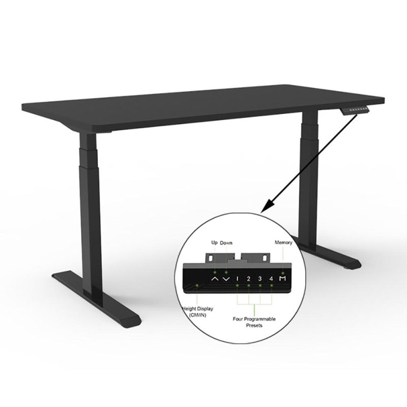 Dual Motor Height Adjustable Standing Desk Frame for Office Furniture