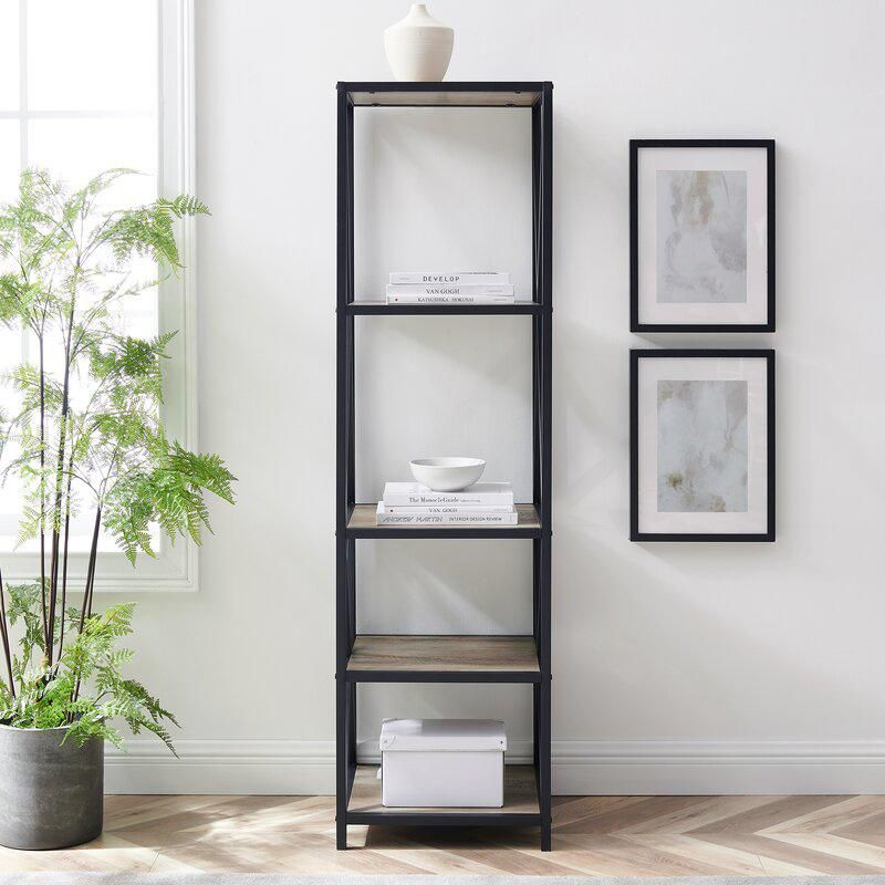 Book and Belongs Storage Shelf Rack with Wood Plates